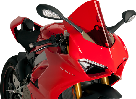 Race Windscreen - 15-3/4\" - Red - Ducati 2018 - 2024