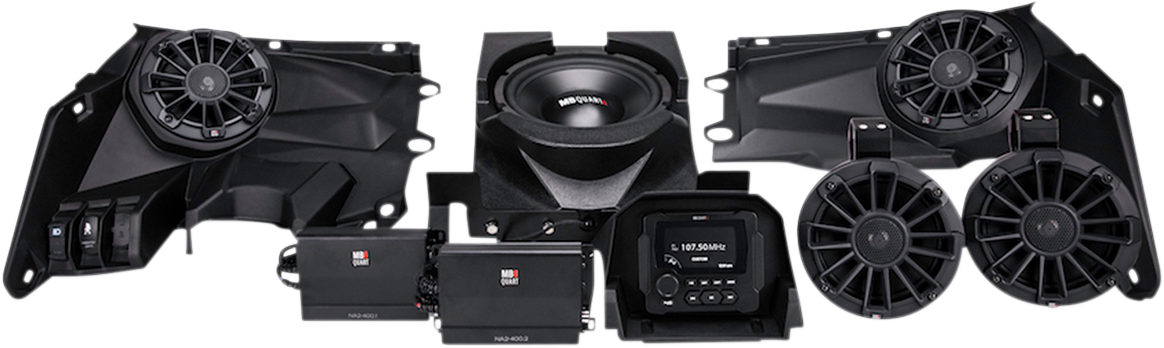 800W Audio System - 4 Speakers 2 Amplifiers - Can-Am 2017 - 2023