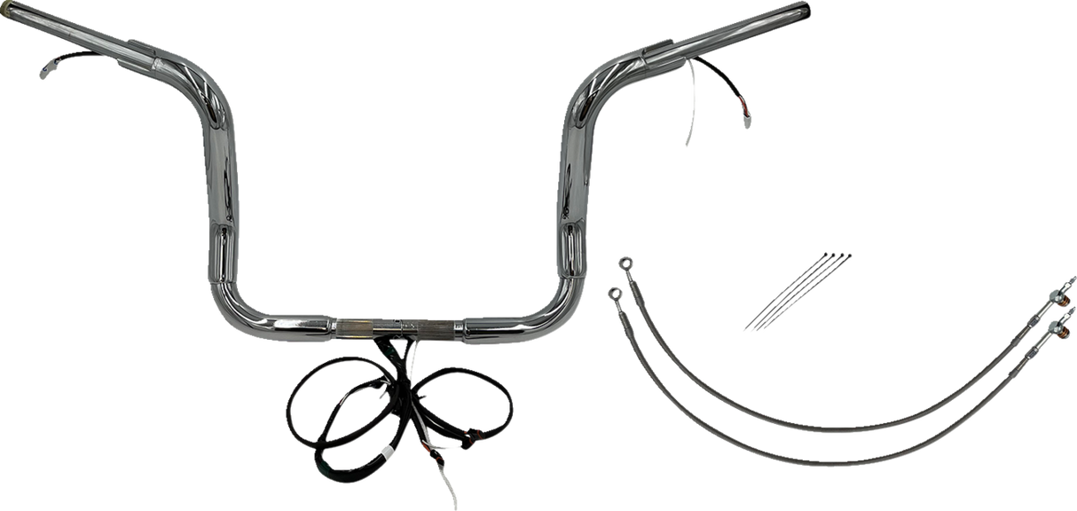 Handlebar Kit - Pointed Top - 12\" - Chrome 2014 - 2015