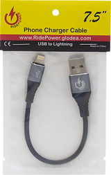 USB to Lightning Cable - Charger - Single-End - 7-1/2\"