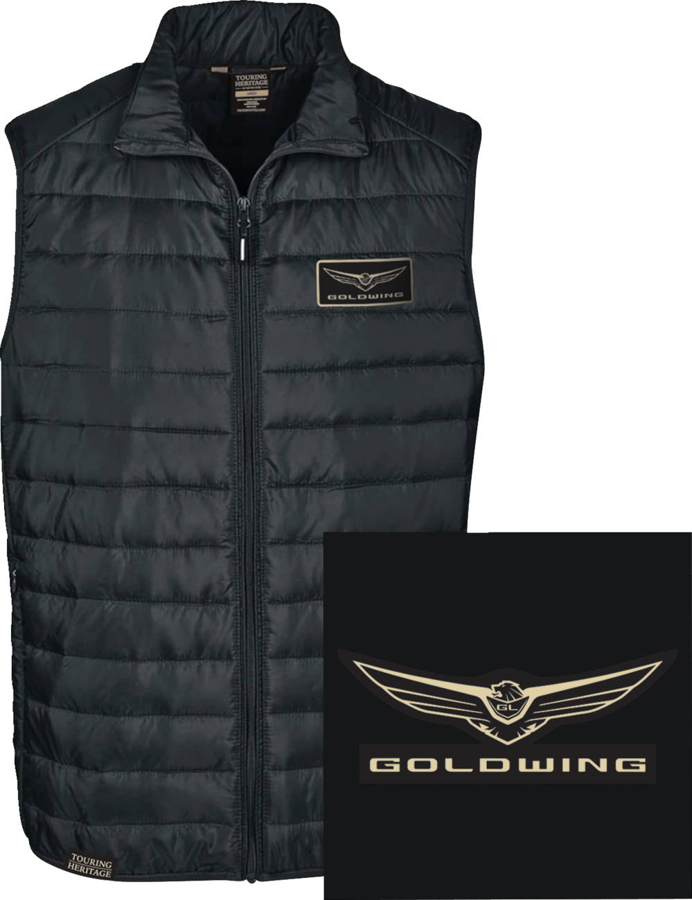 Goldwing Puff Vest - Black - Medium