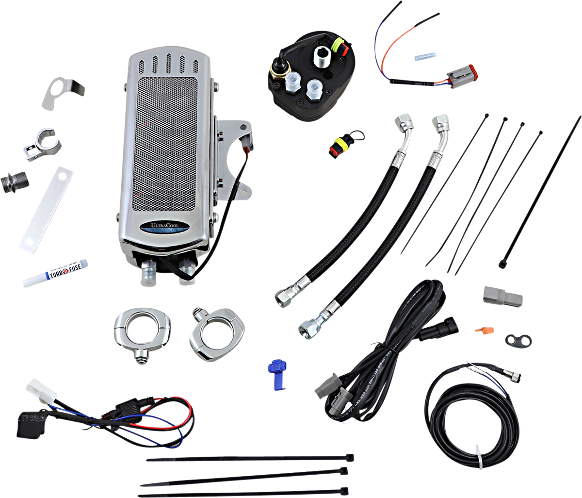 Oil Cooler Kit - Chrome - Touring/Trike 2009 - 2016