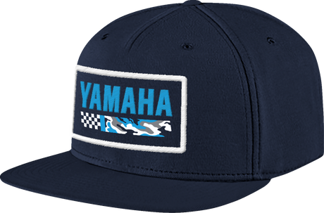 Yamaha Racing Hat - Flat Bill - Camo Blue