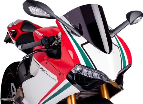 Race Windscreen - 15-3/4\" - Dark Smoke - Panigale 2012 - 2015