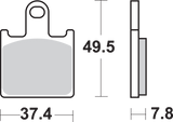 Dual Carbon Brake Pads - ZX-14R 2006 - 2019