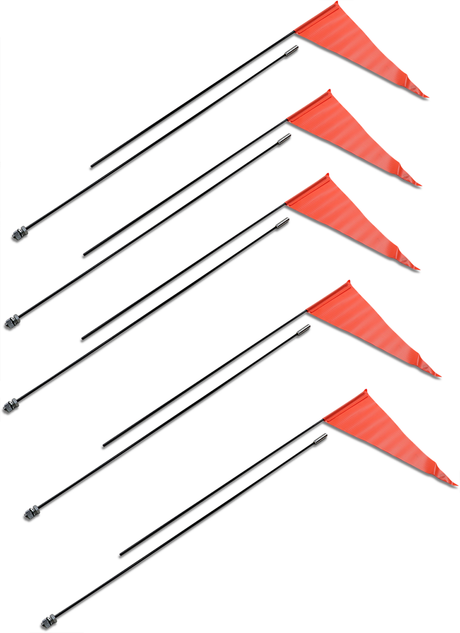 Flag and Pole - 6\' Black Pole - 5 Pack