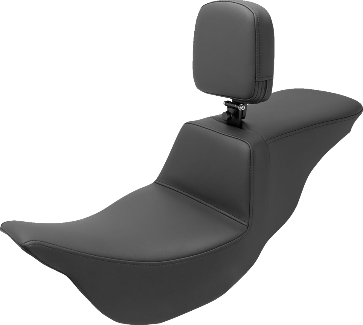 Tour Step-Up Seat - Rider Backrest - Plain - FL \'08-\'23 2008 - 2023