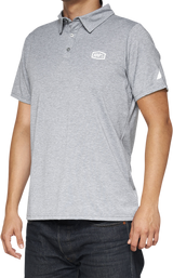 Corpo Polo Shirt - Heather Gray/White - XL