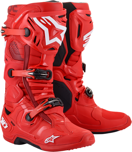 Tech 10 Boots - Red - US 8