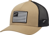 Flag Snapback Hat - Sand/Black - One Size