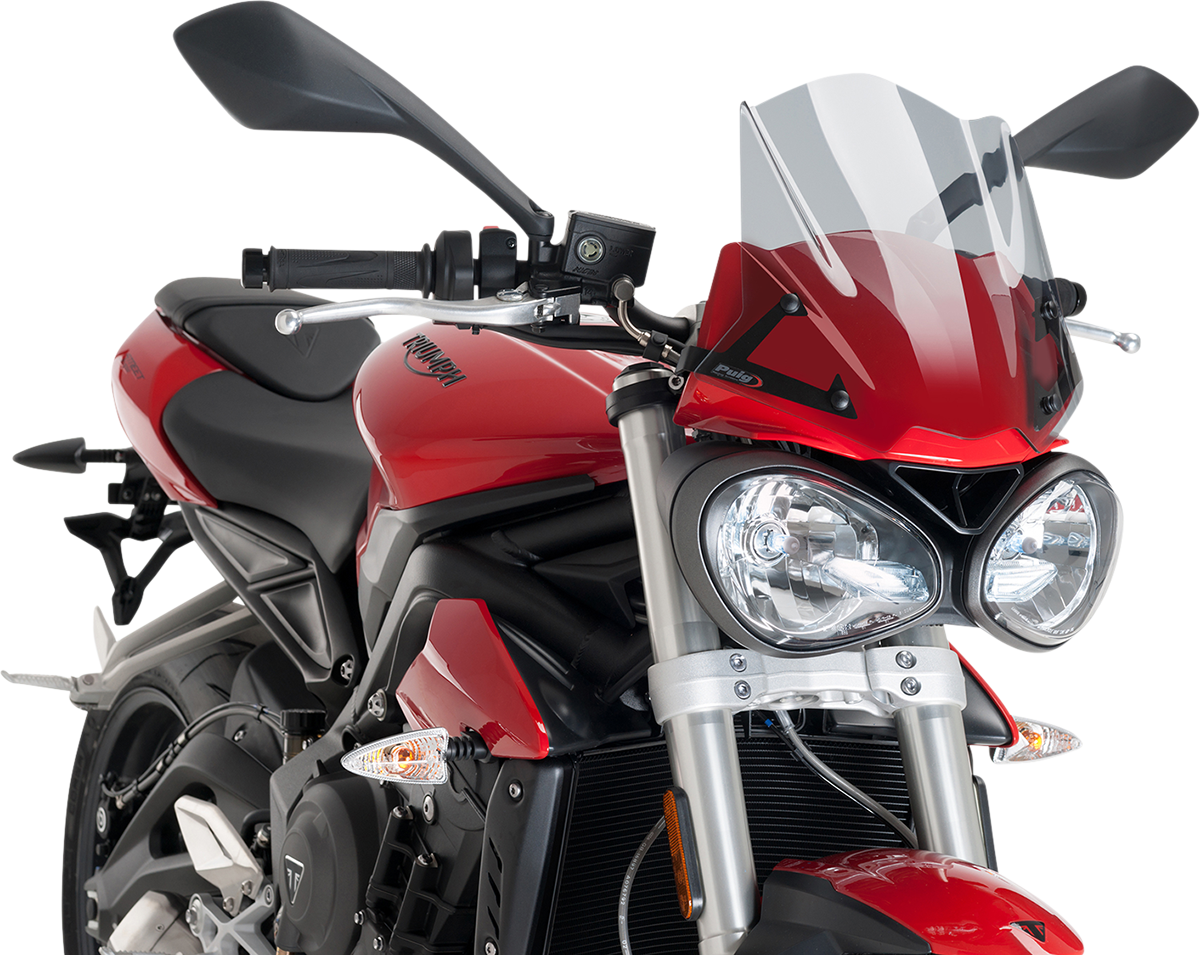 New Generation Windscreen - 12-1/4\" - Light Smoke - Street Triple 765 2018 - 2019