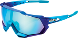 Speedtrap Sunglasses - Metallic Blue - Blue Mirror