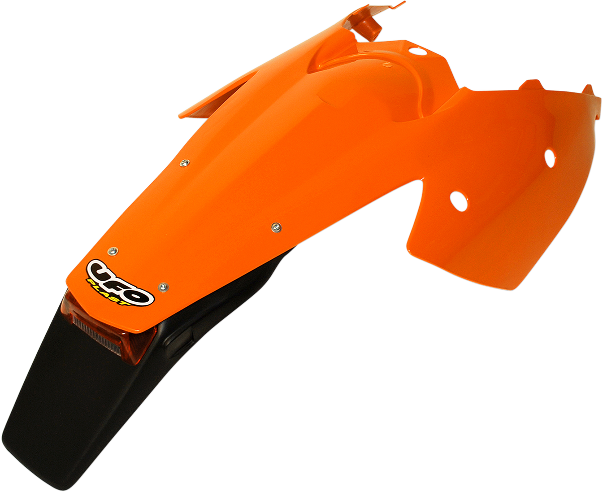 Enduro Rear Fender with Light - KTM Orange \'98-\'22 2004 - 2007