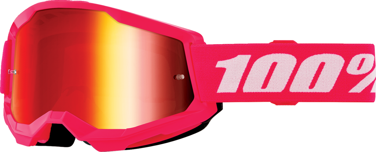 Strata 2 Junior Goggle - Pink - Red Mirror