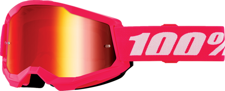 Strata 2 Junior Goggle - Pink - Red Mirror