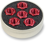 Aluminum Sprocket Nuts - Red - M10 x 1.0