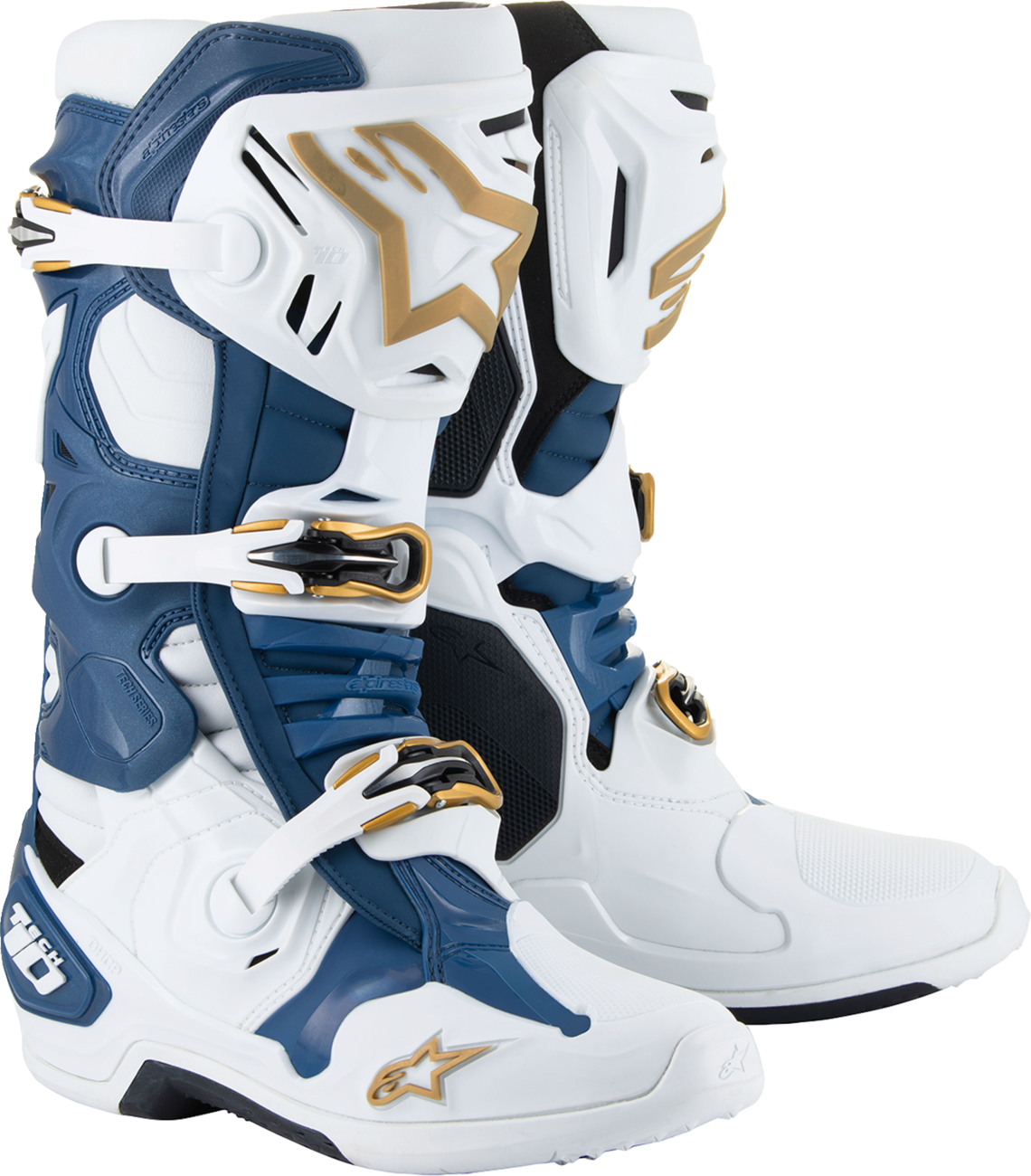 Arlington LE Tech 10 Boots - White/Blue/Gold - US 9