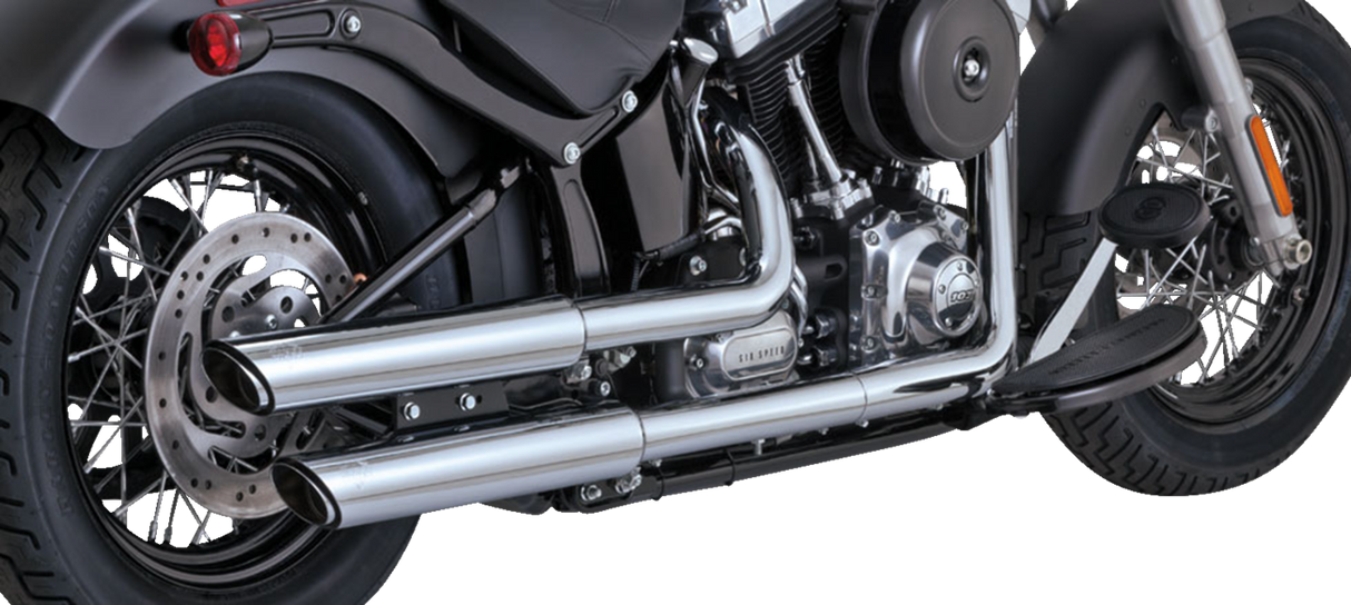 3\" Twin Slash Slip-On Muffler - Chrome 2010 - 2017