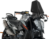 New Generation Windscreen - 16-1/4\" - Black - KTM 2018 - 2024