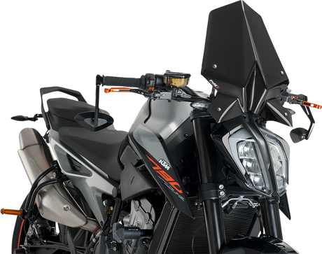 New Generation Windscreen - 16-1/4\" - Black - KTM 2018 - 2024