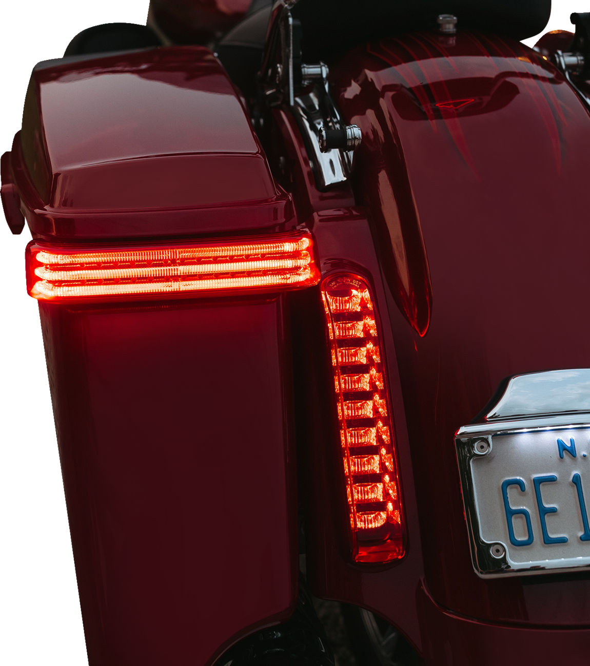 Saddlebag LED Lights - Sequential - Black/Red 1997 - 2013