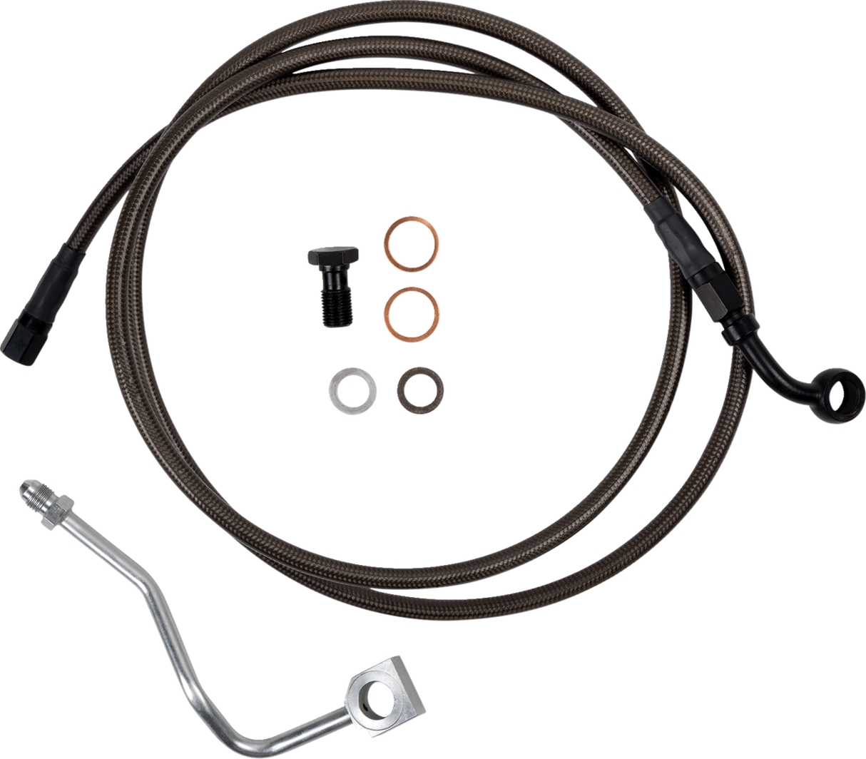 Brake Line - Upper - Carbon Coat w/ Black Fittings 2023 - 2024