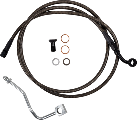 Brake Line - Upper - Carbon Coat w/ Black Fittings 2023 - 2024