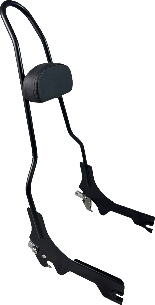 Quick Release Sissy Bar - 23\" - With Pad - Matt Black 2018 - 2023