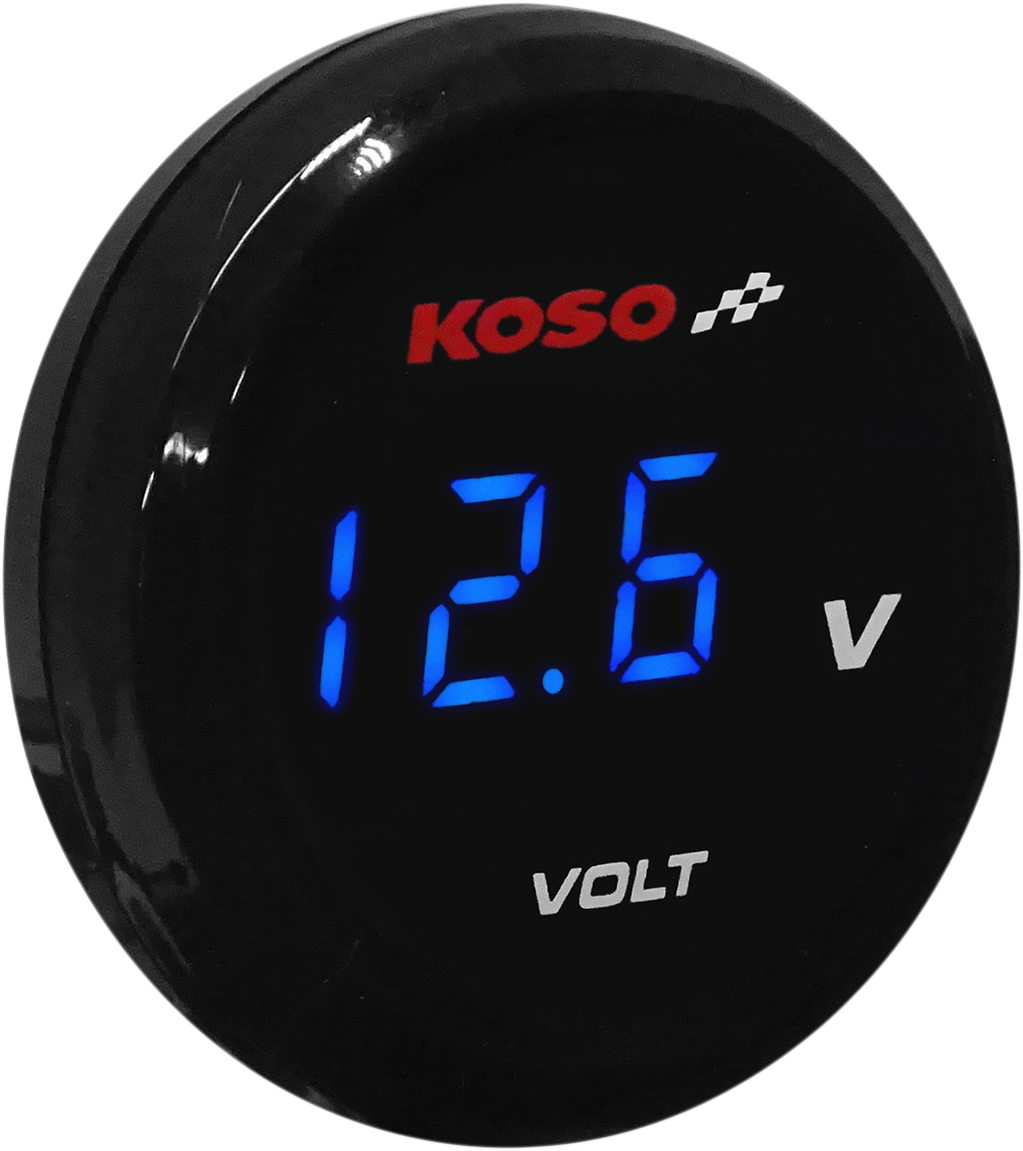 I-Gear Volt Meter - Blue Digits - 1.57\" Diameter x 0.43\" D