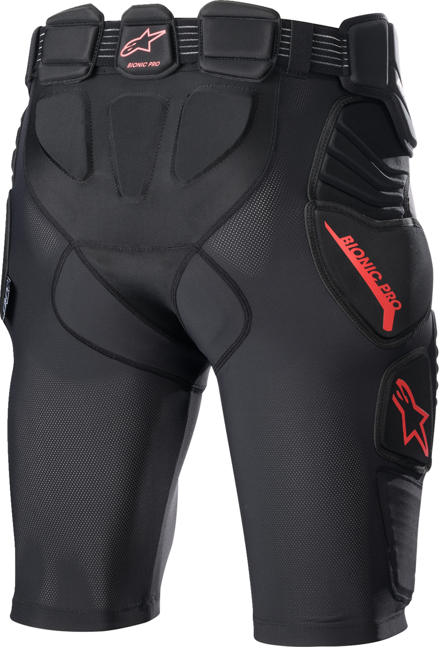 Bionic Pro Protection Shorts - Black/Red - XL