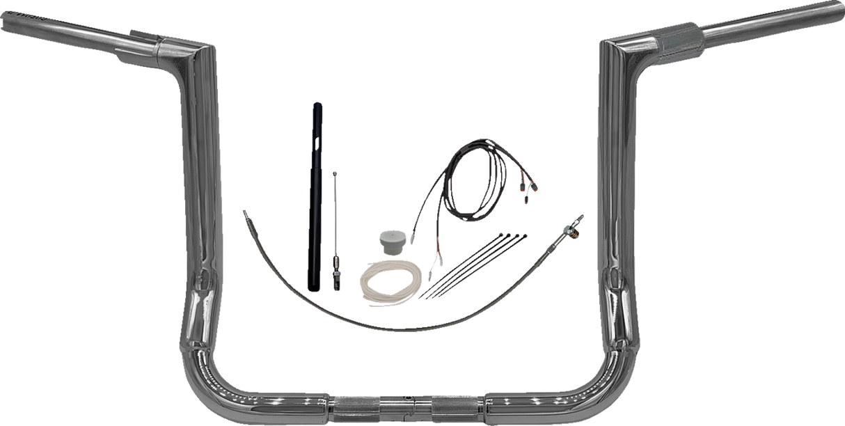 Handlebar Kit - Flat Top - 14\" - Chrome 2021 - 2022