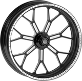 Wheel - Delmar - Front - Dual Disc/with ABS - Black/Contrast Cut Ops™ - 21x3.5 - \'08+ FLD 2014 - 2023