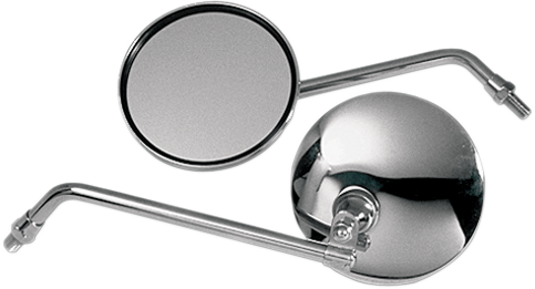 Mirror - CB-Style - Side View - Round - Chrome