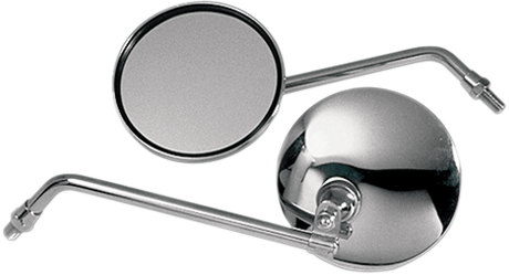 Mirror - CB-Style - Side View - Round - Chrome