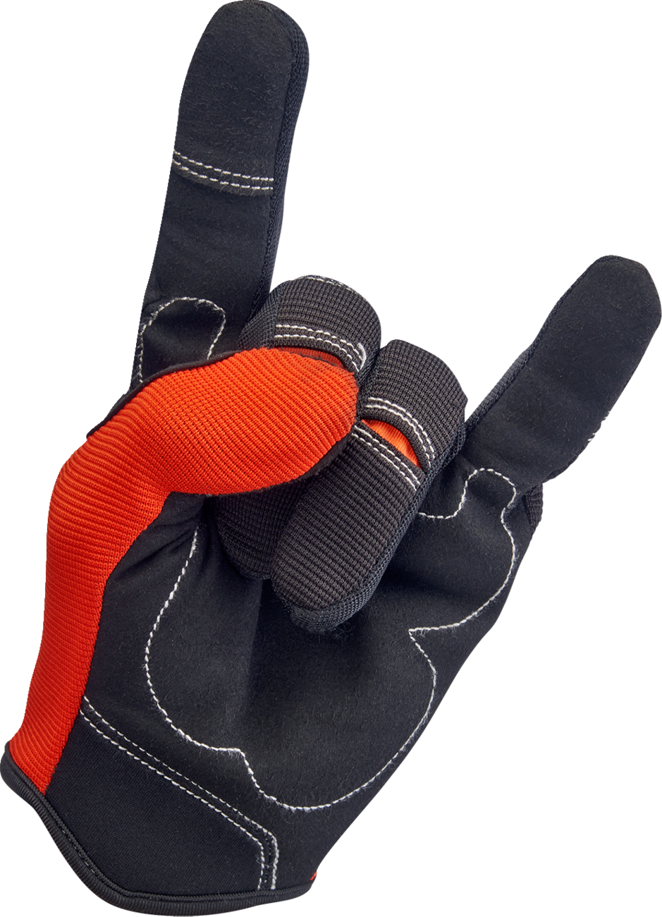 Moto Gloves - Orange/Black - XL