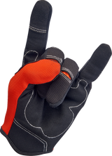 Moto Gloves - Orange/Black - XL