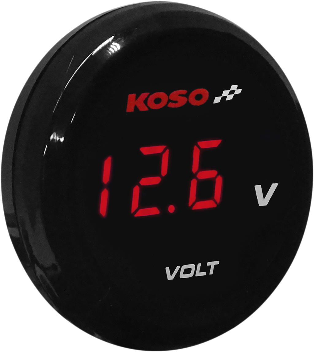 I-Gear Volt Meter - Red Digits - 1.57\" Diameter x 0.43\" D