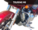 Side Mount Oil Cooler Kit - Chrome - M8 Touring/Trike 2017 - 2023