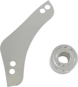 Replacement Breather Bolt Cover Plate - Inverted/Method/Clear Tear/Sidekick - Right - Chrome 2017 - 2023