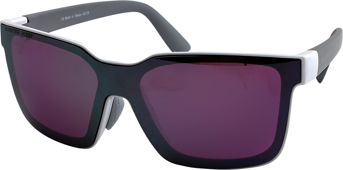 Boost Sunglasses - Gloss White Gray Temples