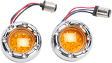 LED Light Kit for Factory Turn Signal Housing - Amber/White - Chrome