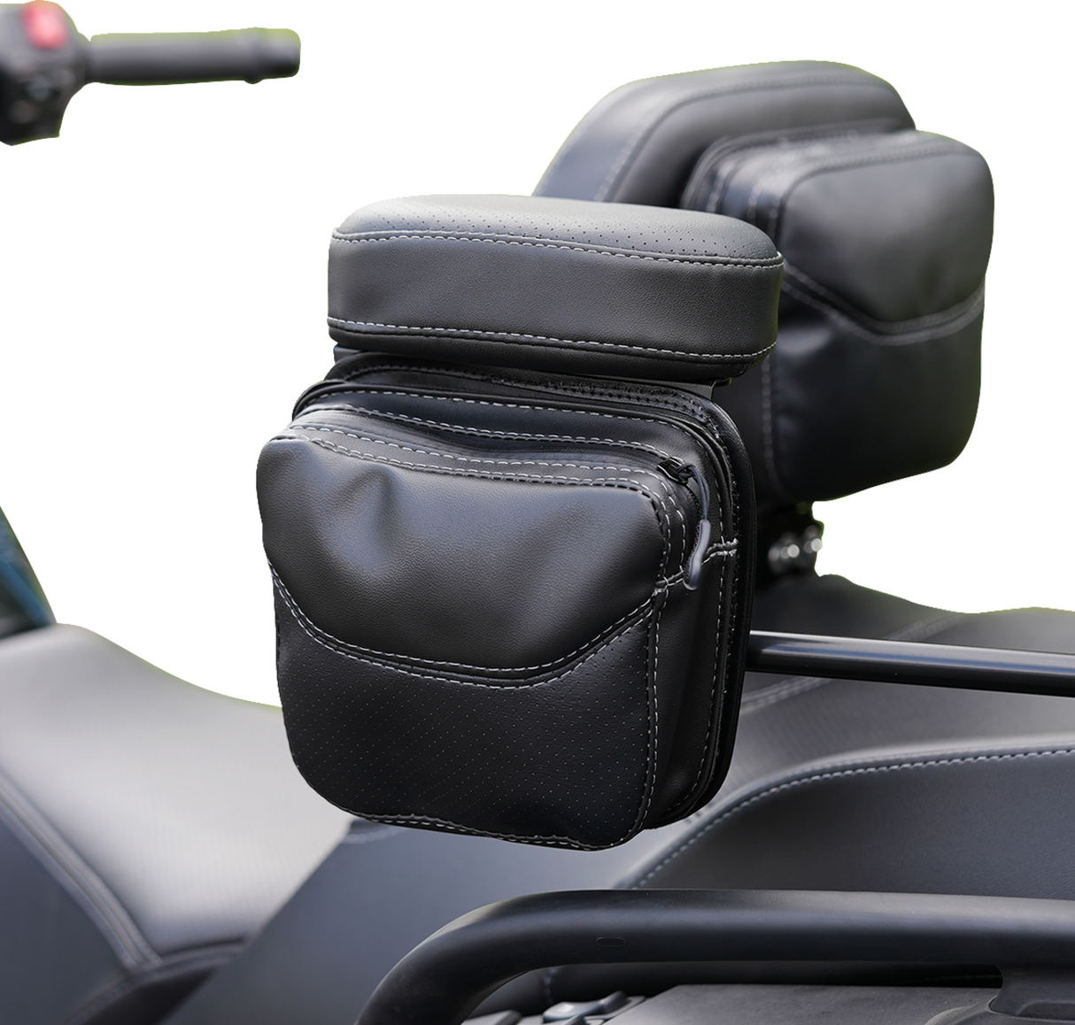 Platinum Arm Rest Pouch - Passenger - Two-Toned Black - Can-Am Spyder RT LTD \'20-\'24 2020 - 2024