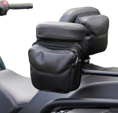 Platinum Arm Rest Pouch - Passenger - Two-Toned Black - Can-Am Spyder RT LTD \'20-\'24 2020 - 2024