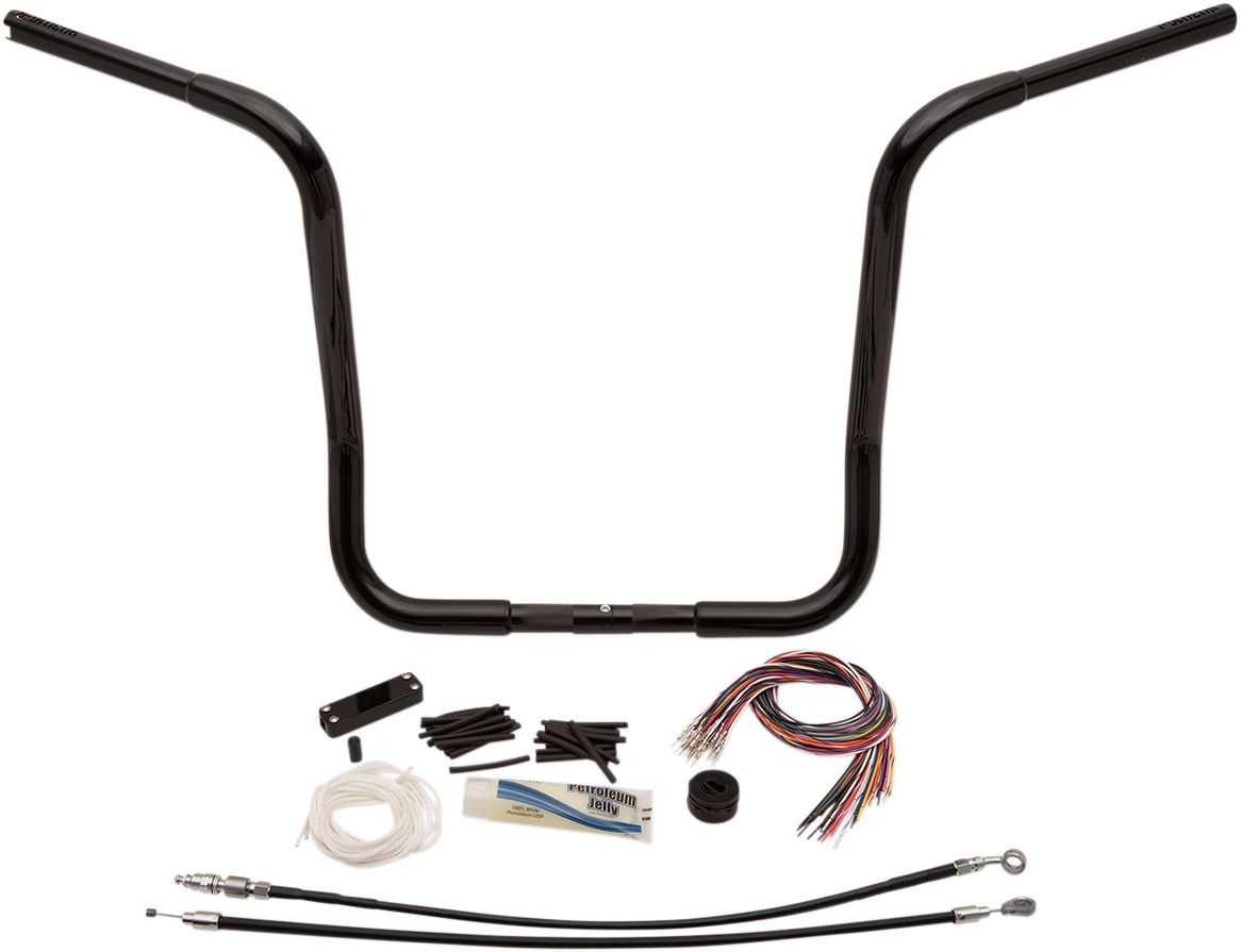 Handlebar Kit - Rounded Top - 16\" - Black 2008 - 2013