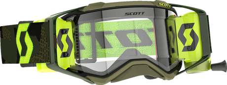 Prospect Super WFS Goggle - Khaki Green/Neon Yellow - Dual Lens - Clear