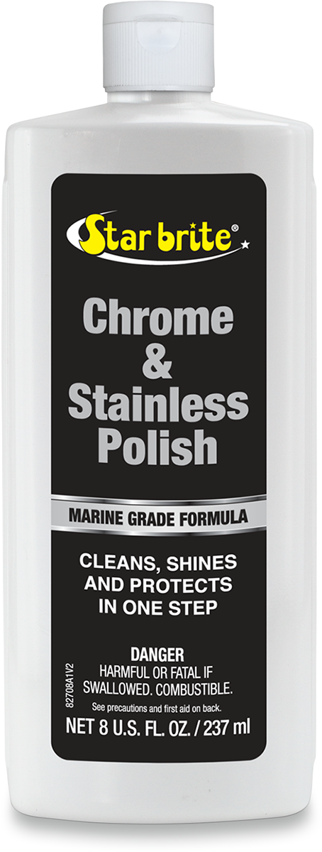 Chrome and Stainless Steel Polish - 8 U.S. fl oz.