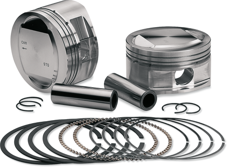 Piston Kit - for 95\" Big Bore Kit - 3.875\" - Standard 1999 - 2016