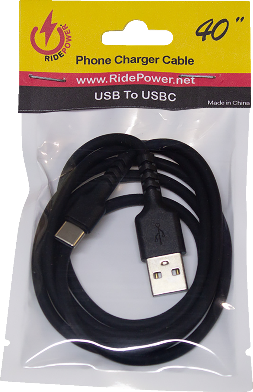 USB to USB-C Cable - Charger - Single-End - 40\"