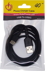 USB to USB-C Cable - Charger - Single-End - 40\"