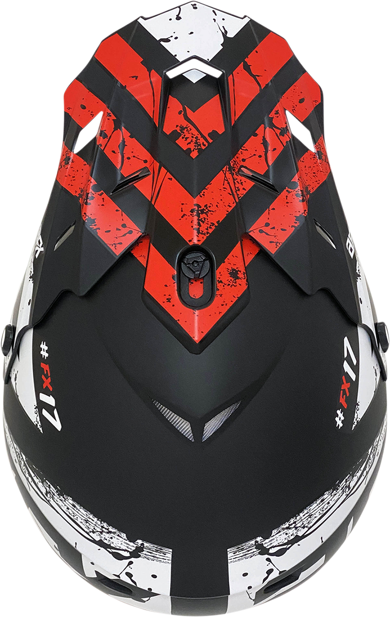 FX-17Y Helmet - Attack - Matte Black/Red - Medium